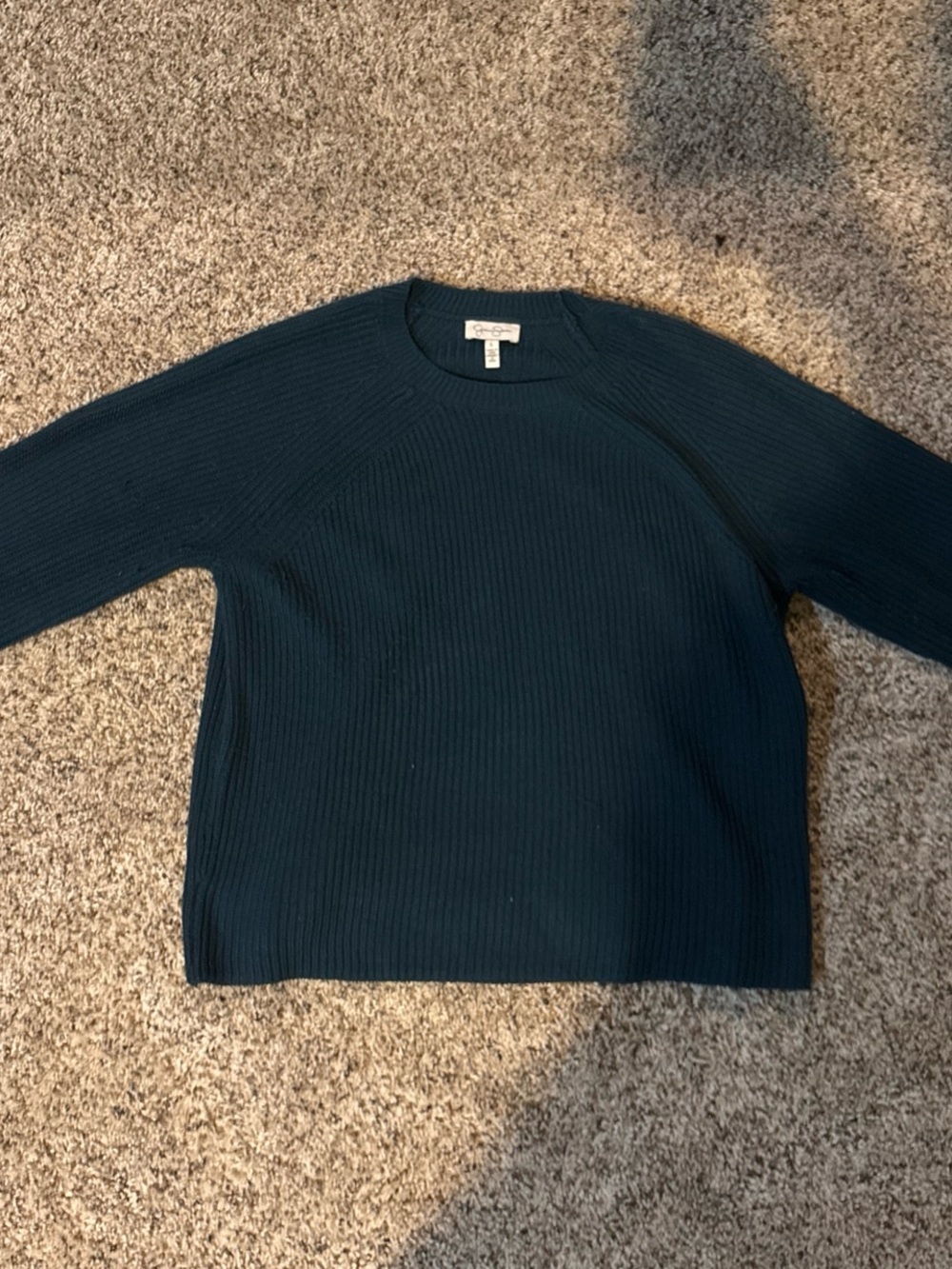 Jessica Simpson Men's Crewneck Sweater - Teal Blue
